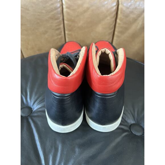 LAVATI Black- Red Italian Leather Shoes US 11 main image 8